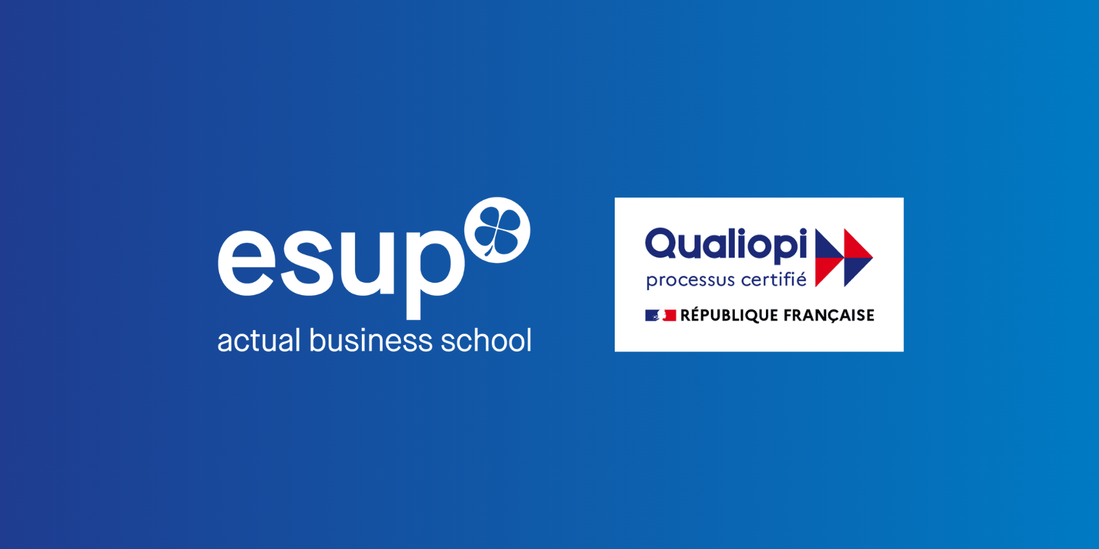 Logos ESUP et Qualiopi